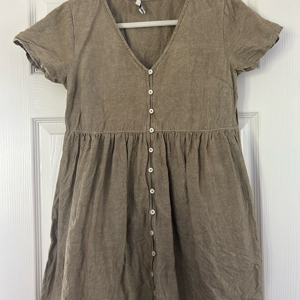 Madewell Light Brown Linen dress